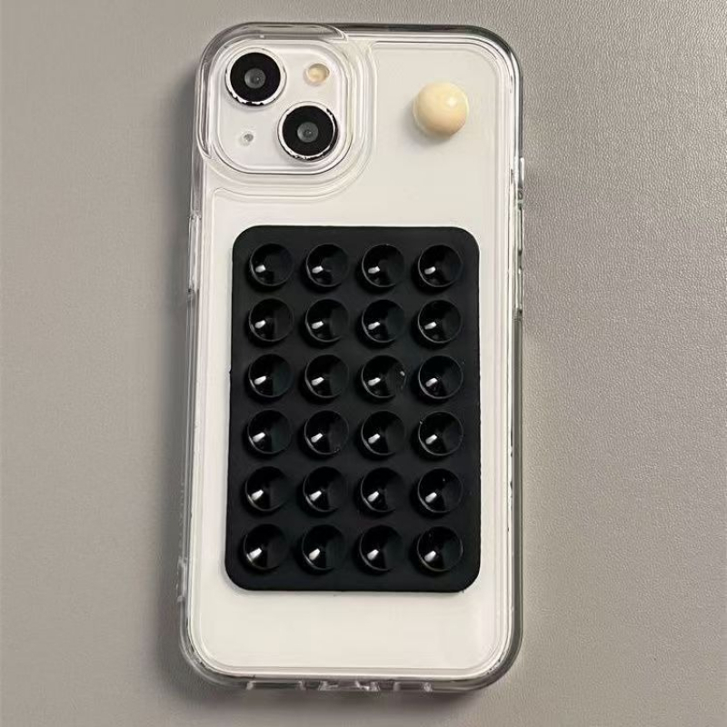 Phone Cases - Penyangga Ponsel Silikon dengan Perekat Hisap