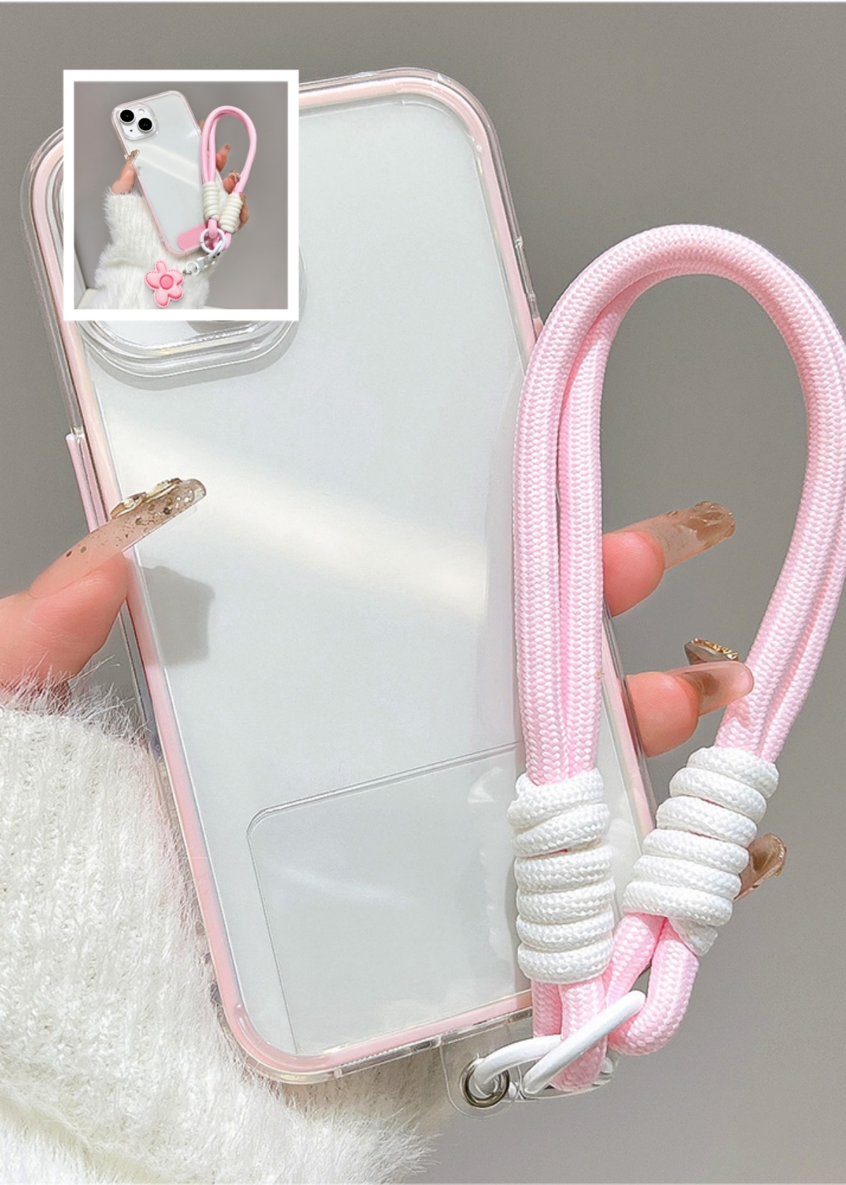 Clear Shockproof Bumper Case - Casing Ponsel Mewah Warna Permen Dengan