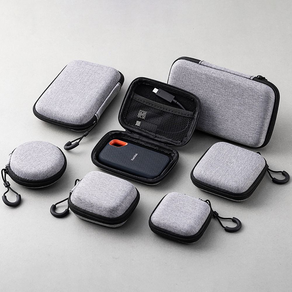 Earphones - 1Pcs Tas Penyimpanan EVA untuk Earphone/Telepon/Kabel