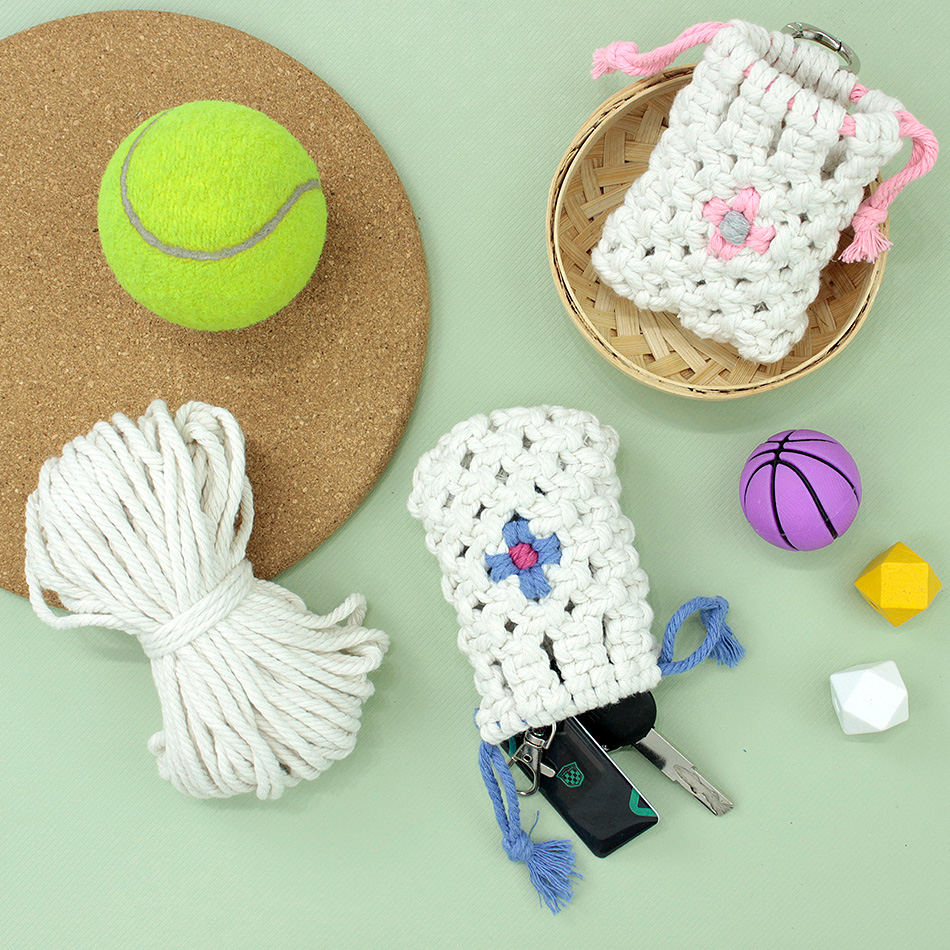 Earphones - Tas Penyimpanan Earphone Boho Daisy, Kit