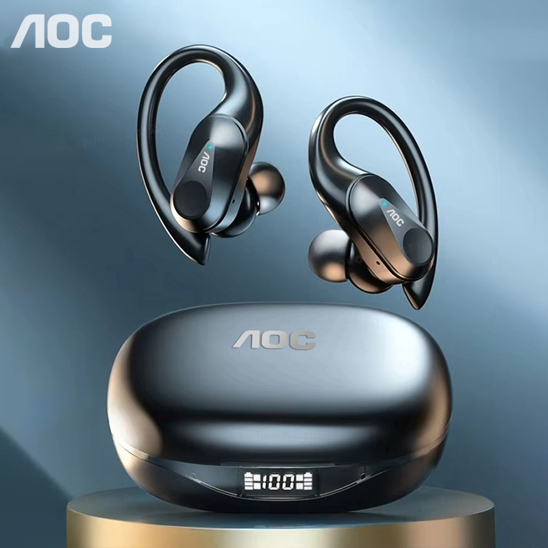 Earphones - Pilihan AOC Headset Olahraga Nirkabel Bluetooth