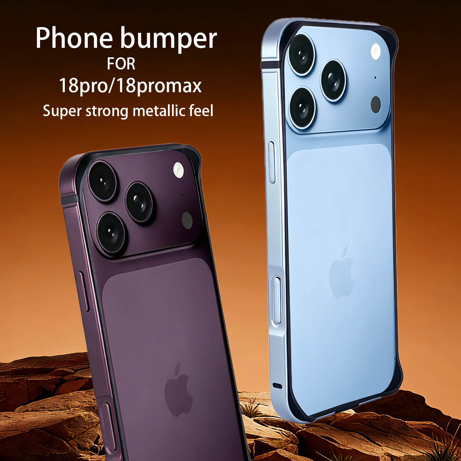 Metal Bumper Aluminum Frame Case - Casing Bumper Logam Untuk iPhone 18