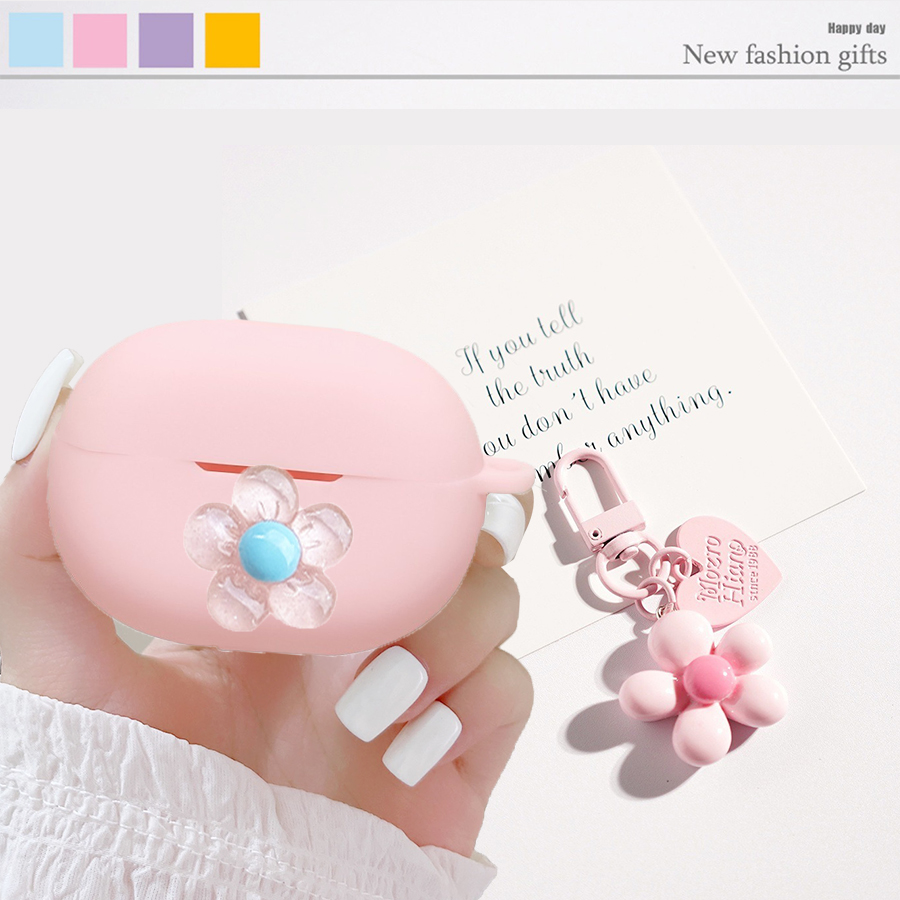 Casing bergambar kartun/bunga  - Earphones ulasan dan harga