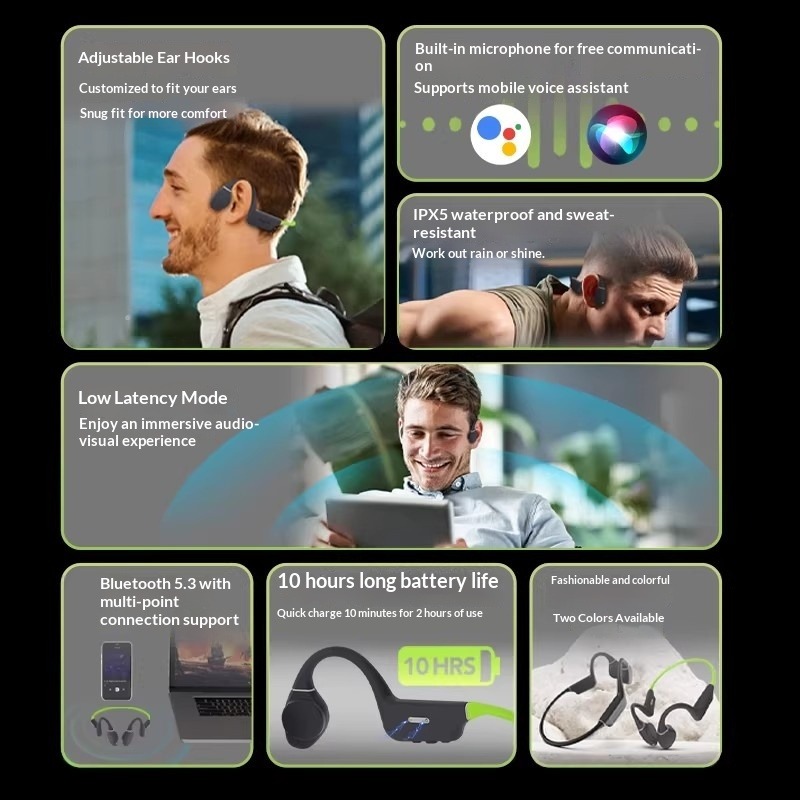 Earphone Konduksi Tulang Anti  - Earphones ulasan dan harga