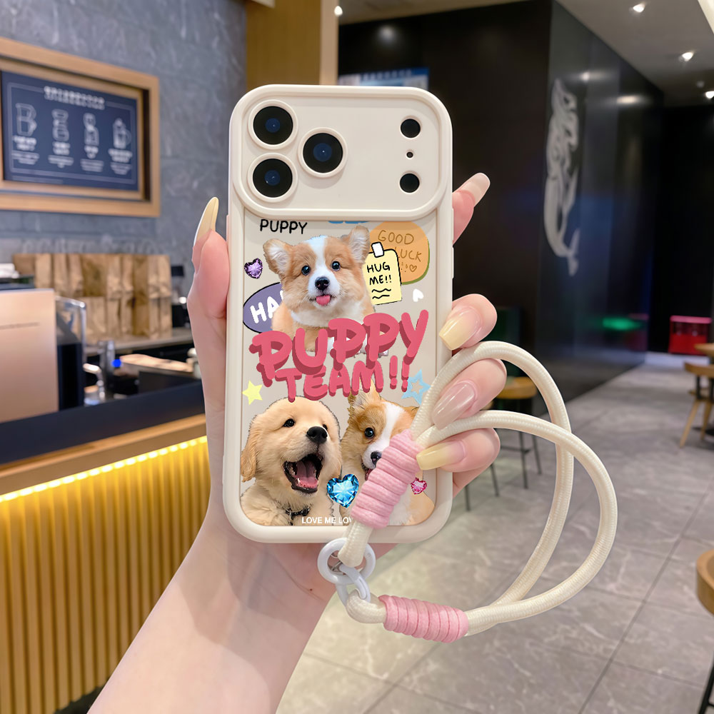 Casing Ponsel Lembut dengan Ta - Cute Cartoon Wrist Strap Silicone Case ulasan dan harga