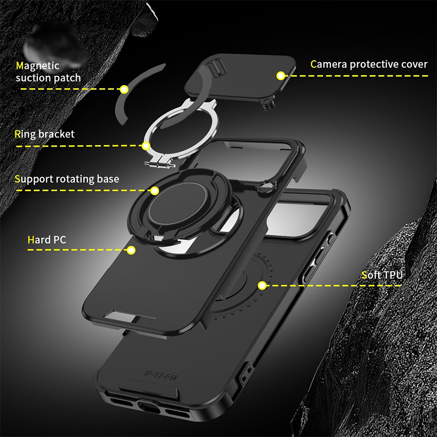 Casing Ponsel Magnetik Tahan B - Heavy Duty 360 Full Body Protective Case ulasan dan harga