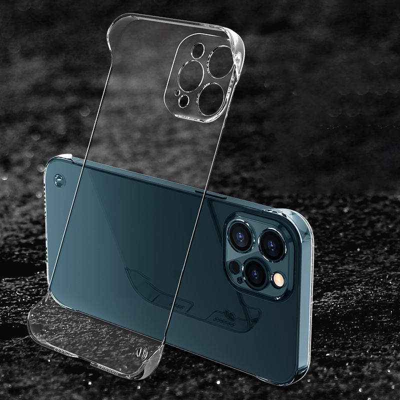 Casing ponsel bening Tiongkok  - Ultra Thin Frameless Phone Cover ulasan dan harga