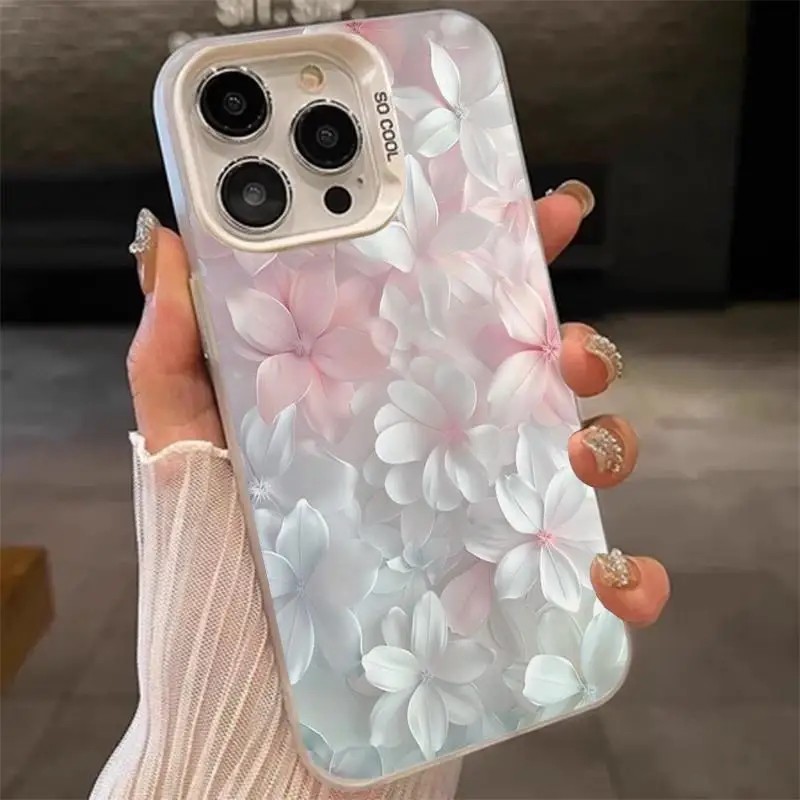 Casing Bunga Pink untuk iPhone - Screen Protectors ulasan dan harga