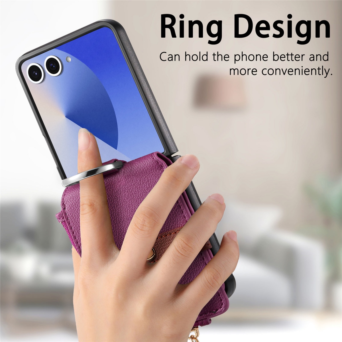 Casing Ponsel Tempat Kartu Mew - Leather Wallet Card Holder Phone Cover ulasan dan harga