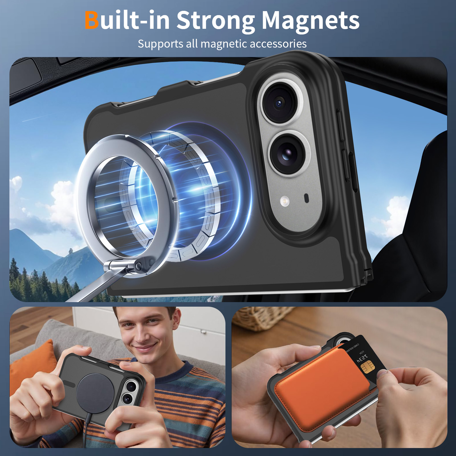 Casing Ponsel Magnetik Ultra T - Screen Protectors ulasan dan harga