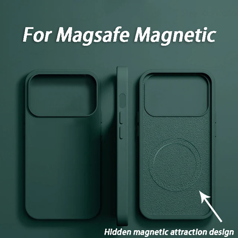Casing Pengisi Daya Nirkabel M - Liquid Silicone Magnetic Phone Case ulasan dan harga