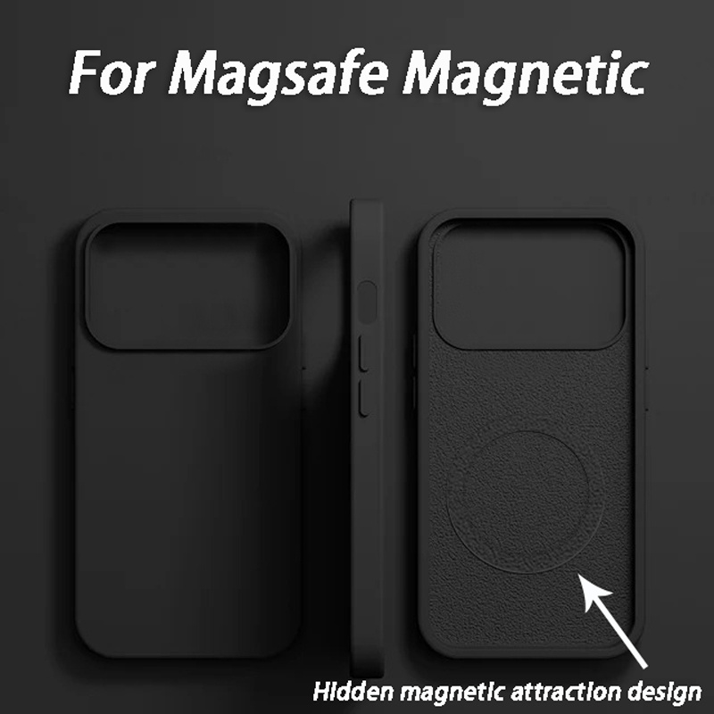 Casing Pengisi Daya Nirkabel M - Liquid Silicone Magnetic Phone Case ulasan dan harga