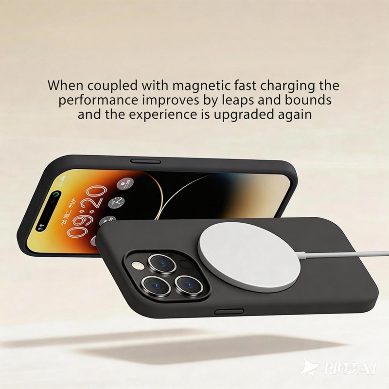 Casing Pengisi Daya Nirkabel M - Liquid Silicone Magnetic Phone Case ulasan dan harga