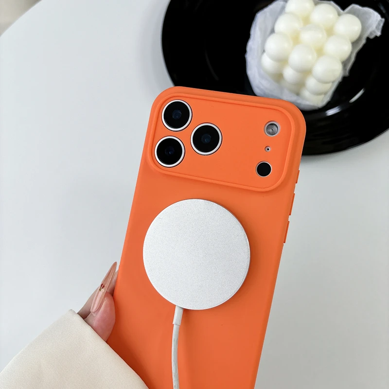 Casing Ponsel Silikon Cair Res - Liquid Silicone Magnetic Phone Case ulasan dan harga
