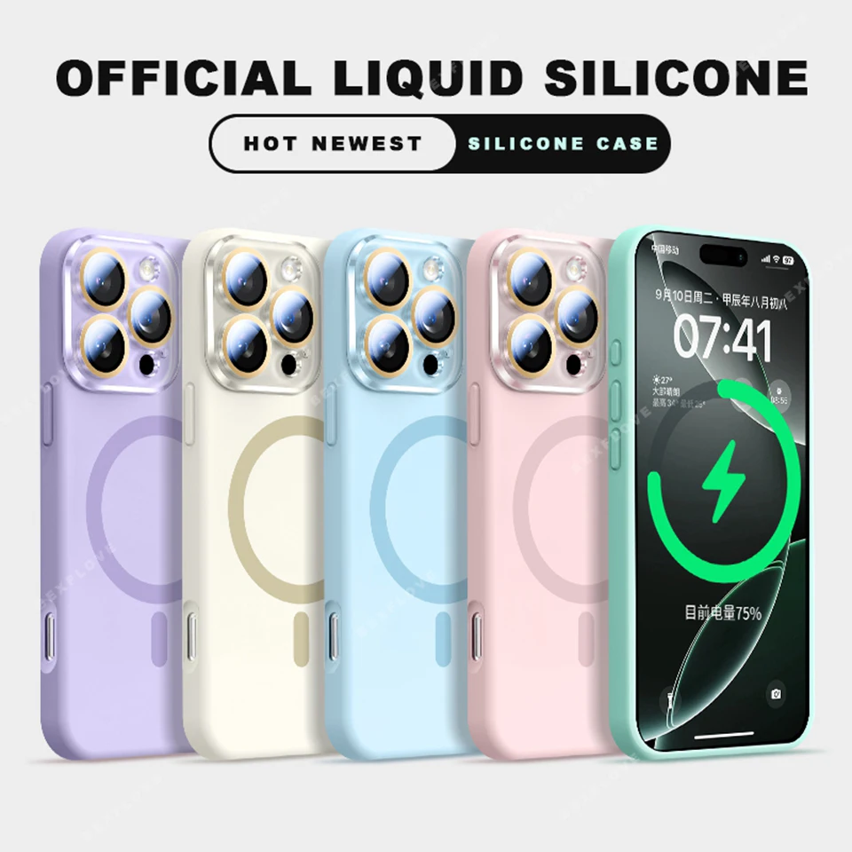 Casing Ponsel Tali Magnetik un - Liquid Silicone Magnetic Phone Case ulasan dan harga