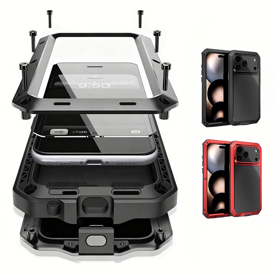 Casing Ponsel Berbahan Logam K - Heavy Duty 360 Full Body Protective Case ulasan dan harga