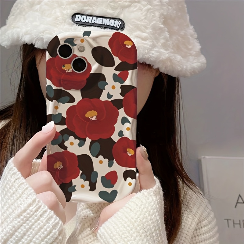 Casing Ponsel Motif Bunga Kame - Vintage Floral Pattern Soft Case ulasan dan harga