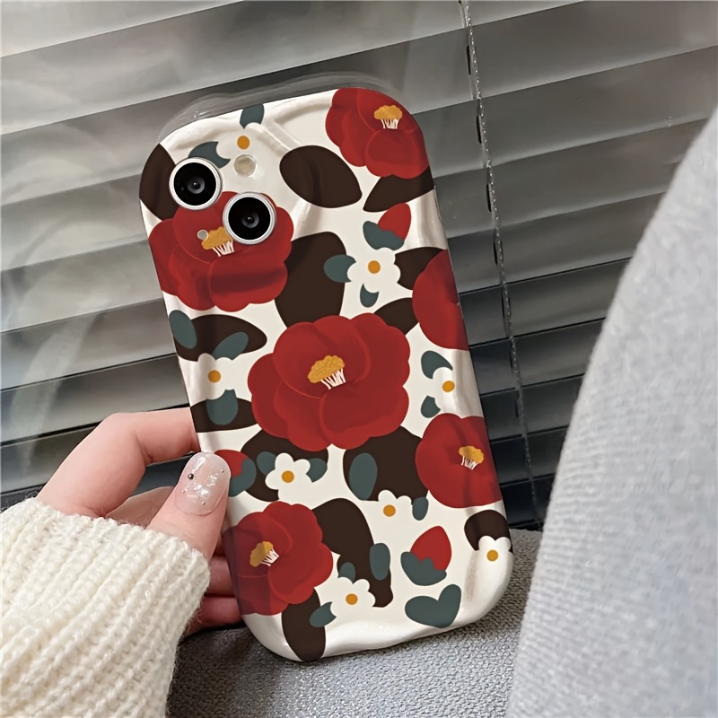 Casing Ponsel Motif Bunga Kame - Vintage Floral Pattern Soft Case ulasan dan harga